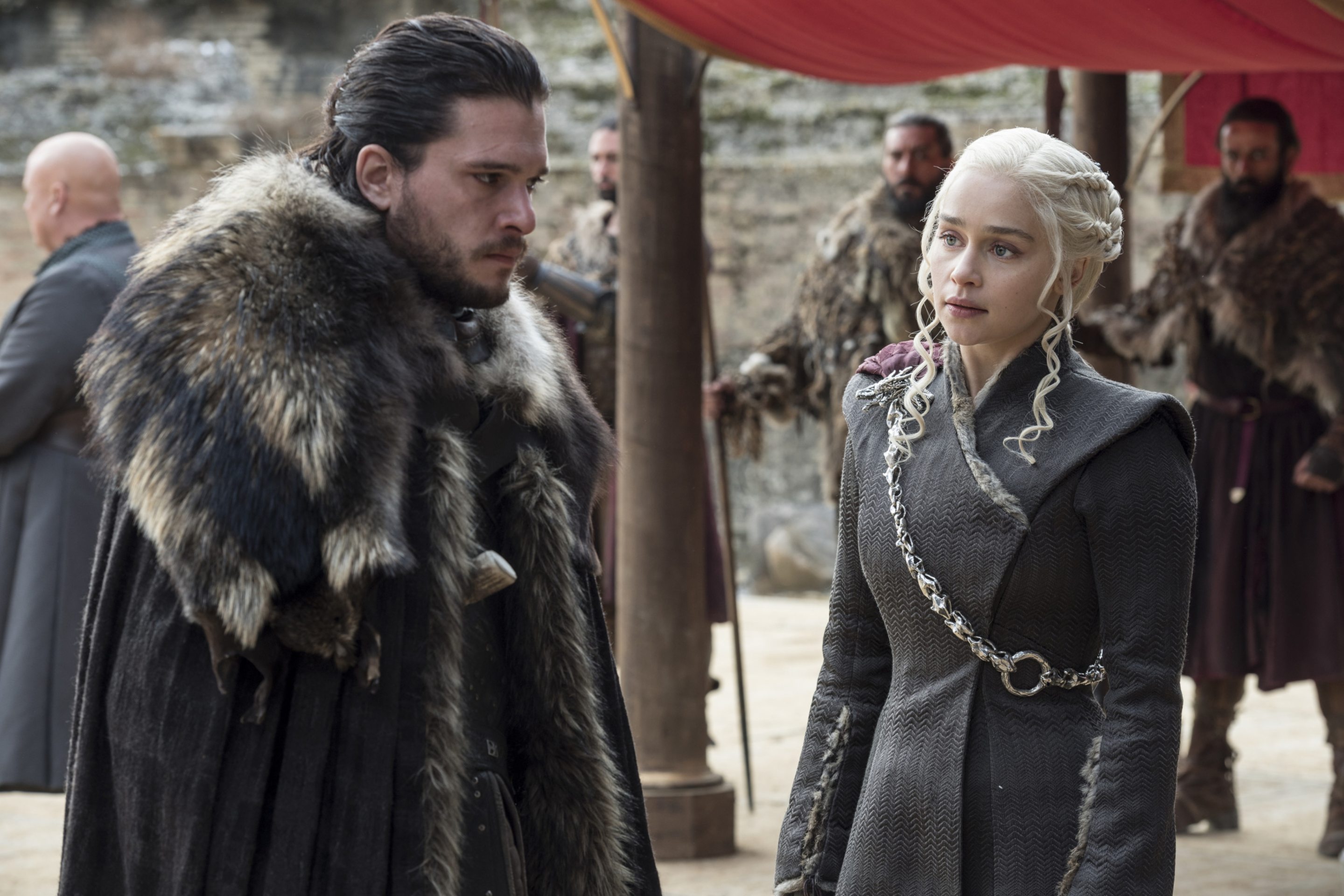Kit Harington and Emilia Clarke