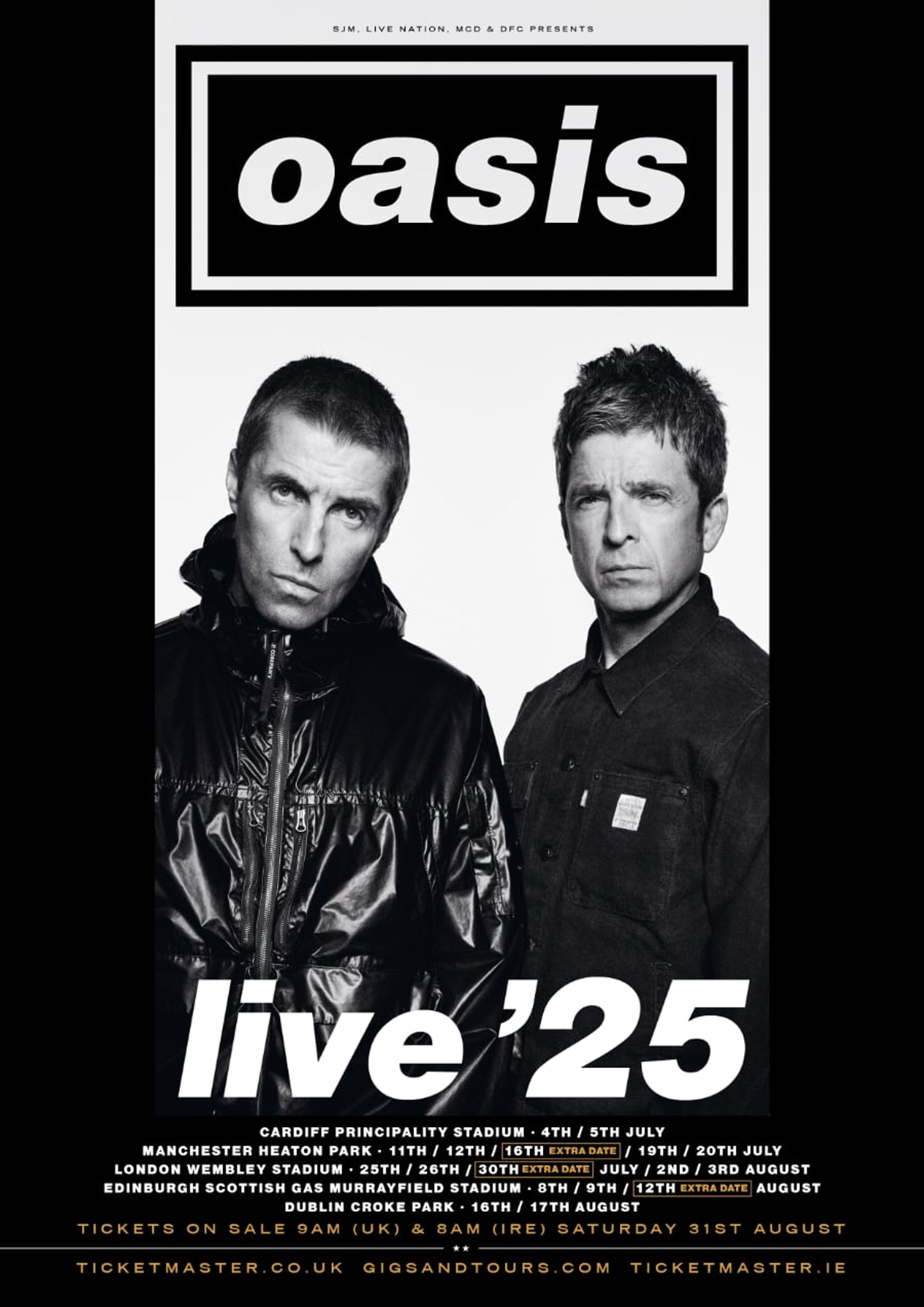 Oasis Live 2025 Reunion tour dates, tickets & getting there by train Trainline