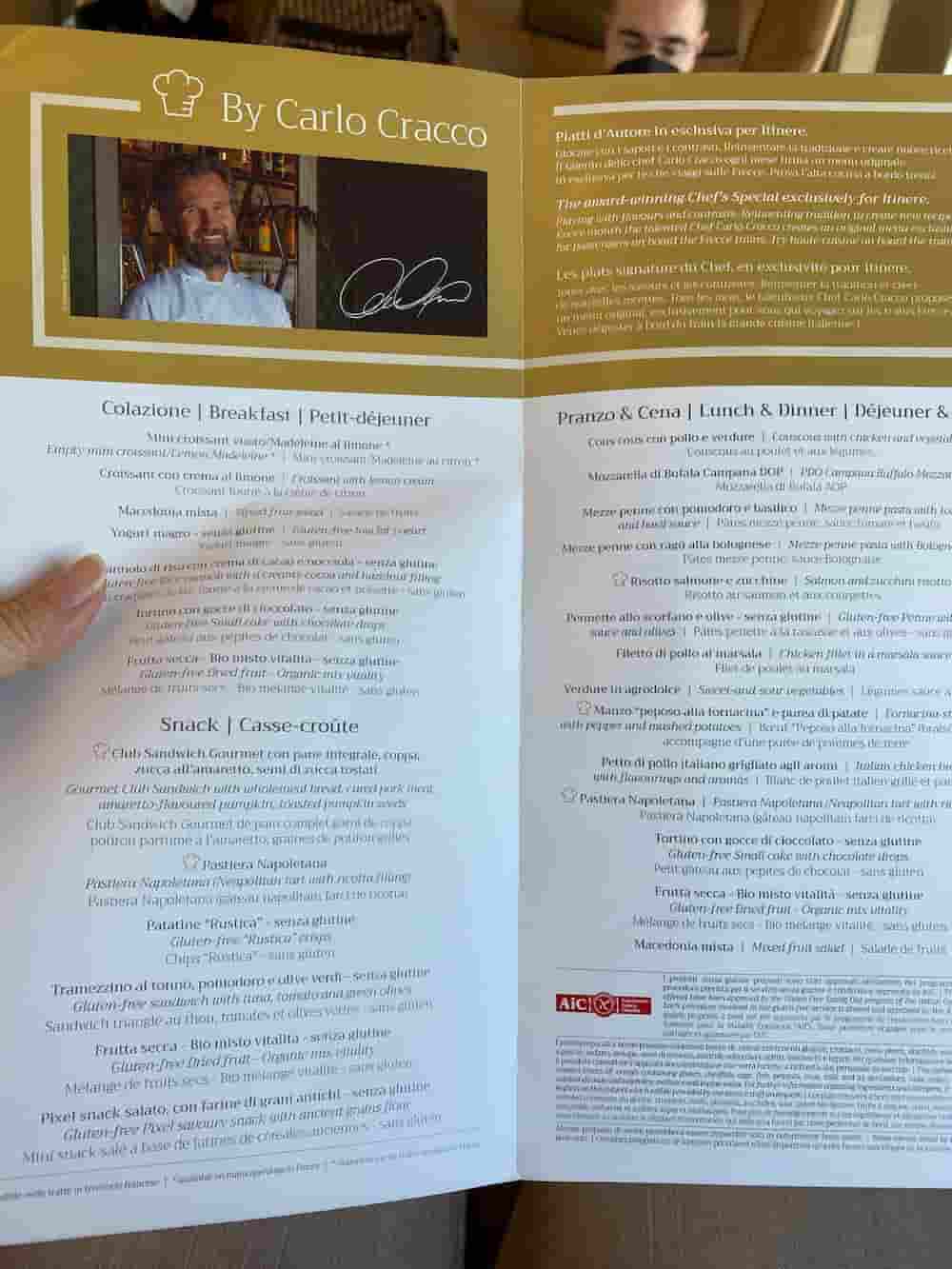 menu cracco frecciarossa executive