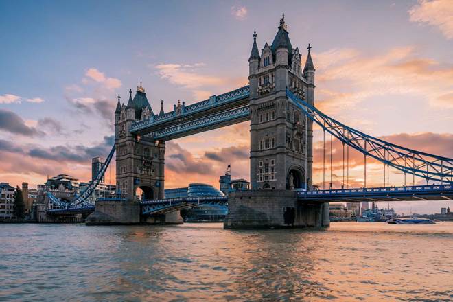 London Tower Bridge, River Thames UK
