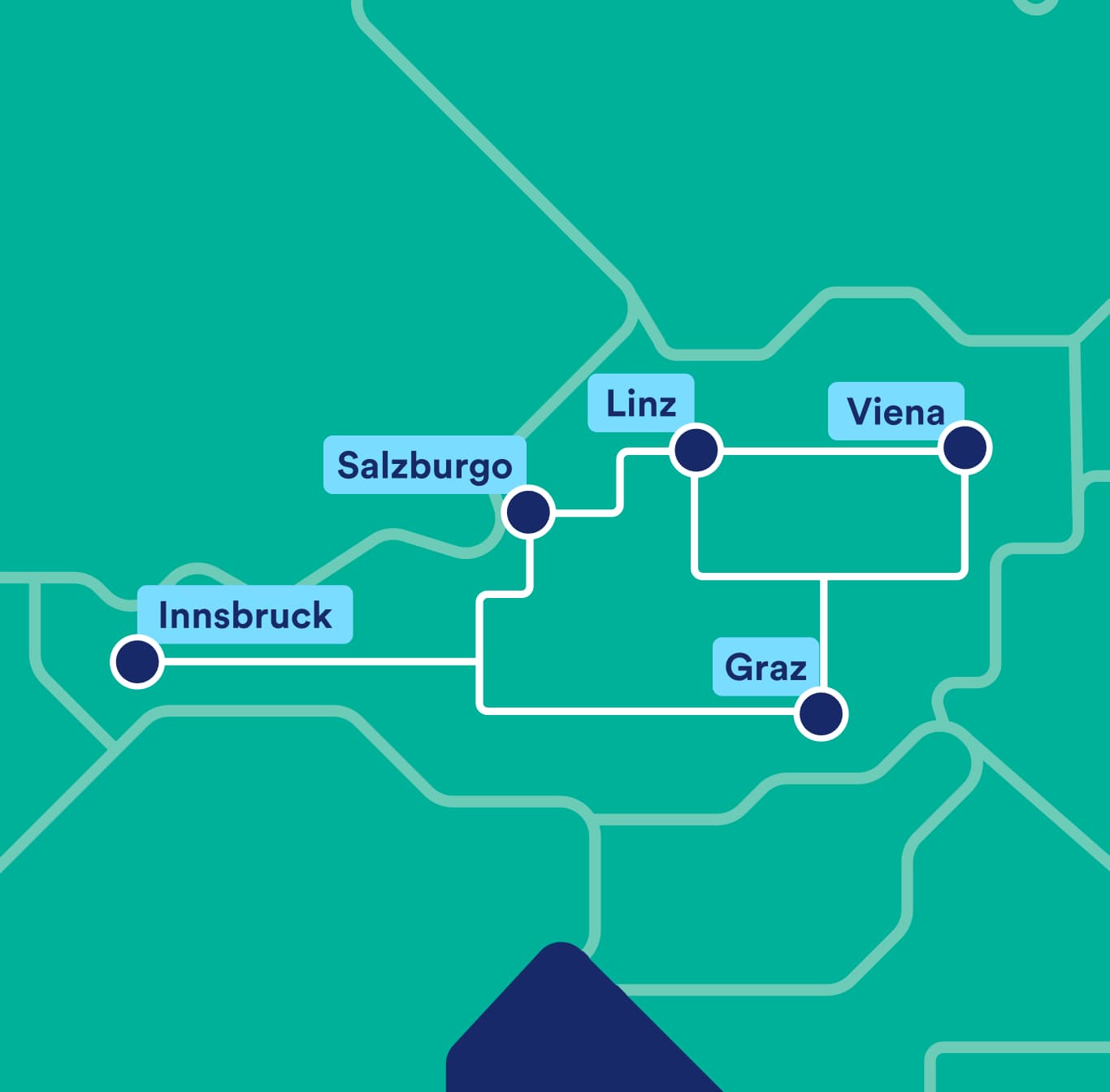 mapa trenes obb austria