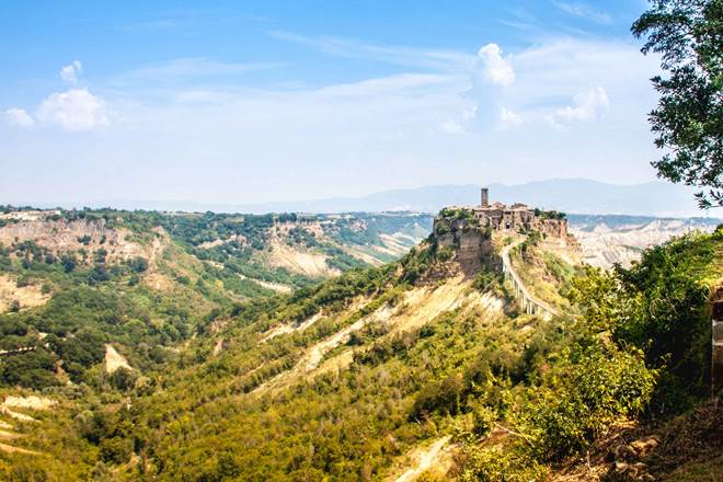 View of Civita di Bagnoreggio, Italy