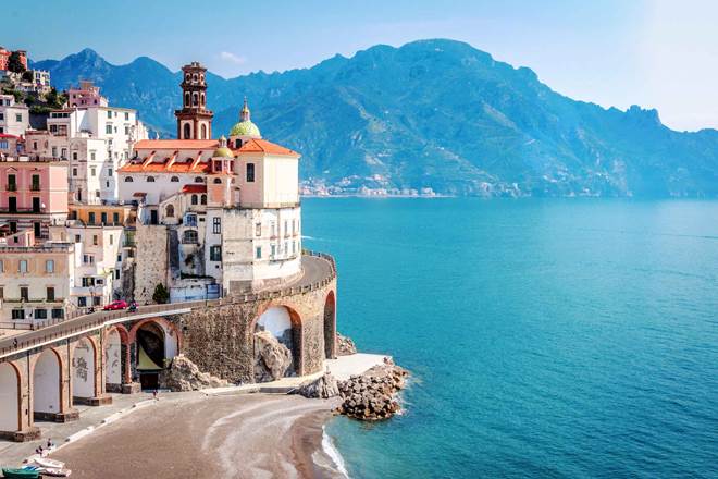 The scenic village of Atrani, Amalfi Coast