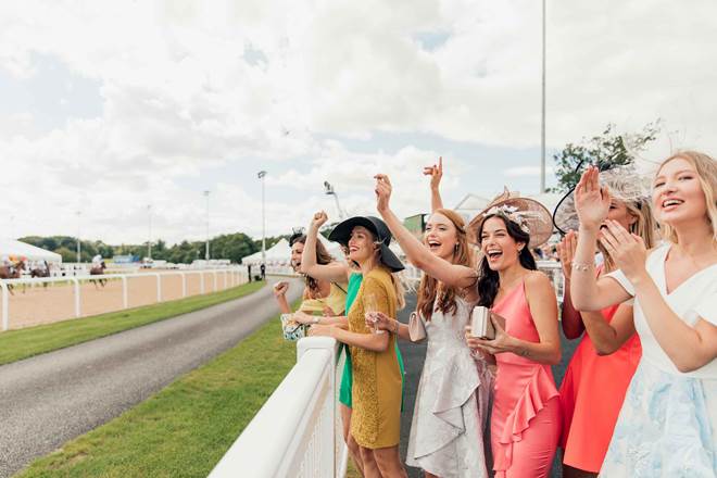 Horses Racing on Ladies Day