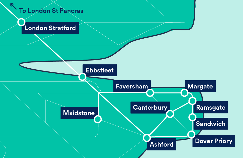 train travel london to kent