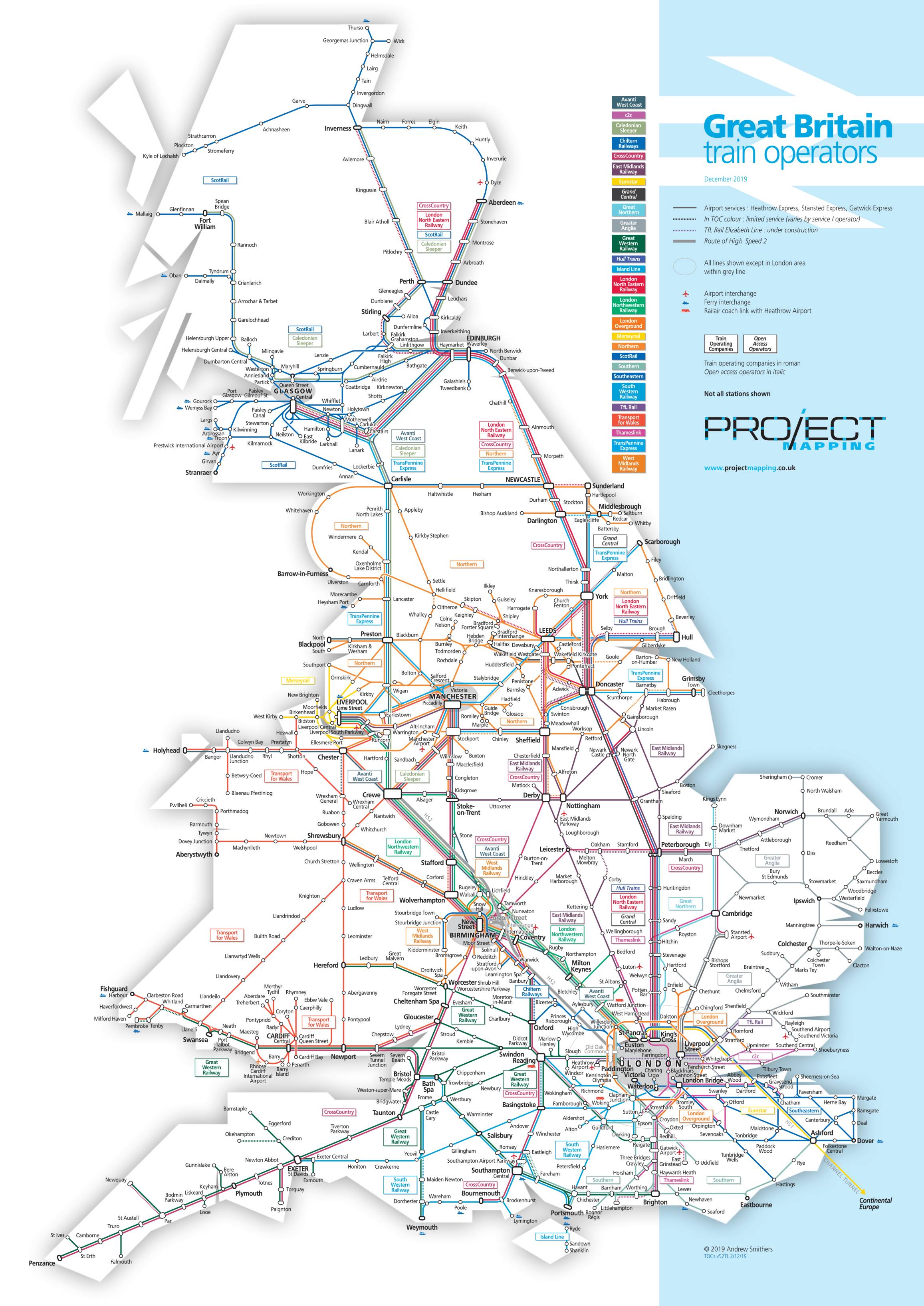 National Rail Map Uk Train Map Trainline