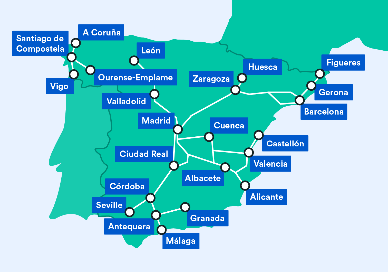 tour of spain by train