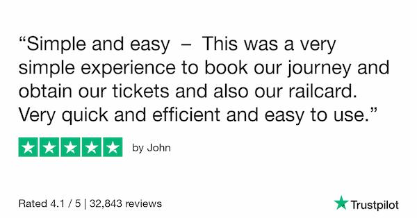 trustpilot review easy to buy tickets and railcard
