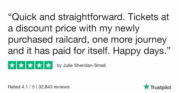 trustpilot review discounted tickets with railcard