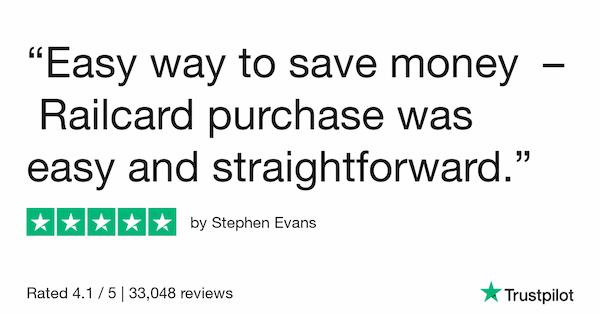 trustpilot review easy railcard purchase