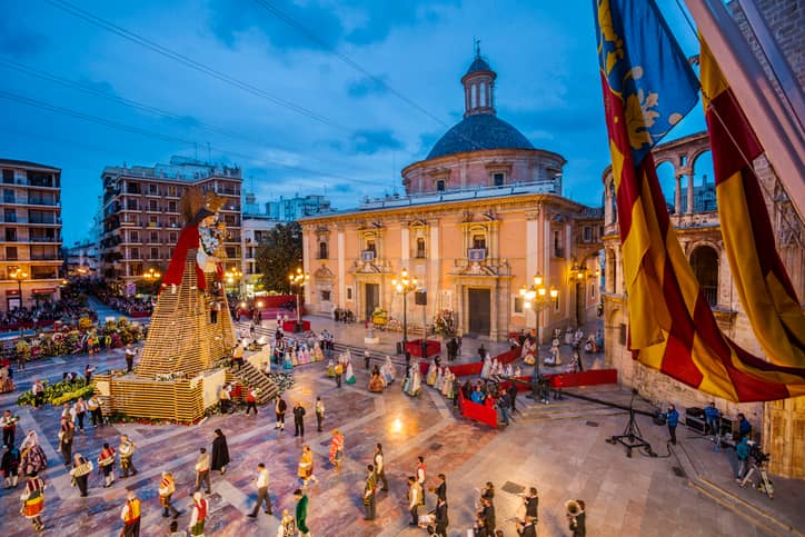 ofrenda virgen fallas