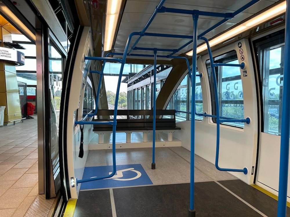 Inside a Luton DART shuttle