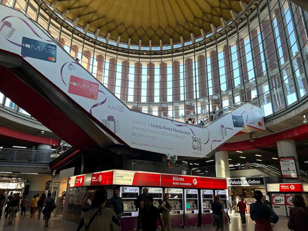 inside madrid atocha station