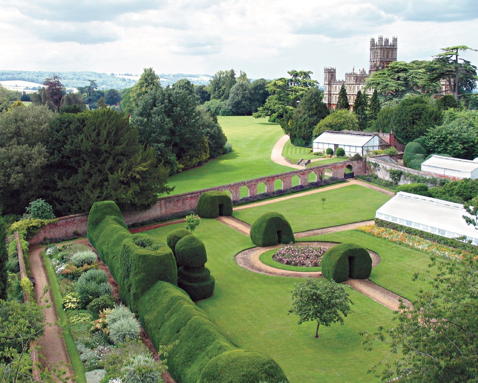 Monk's Garden in Highclere Castle