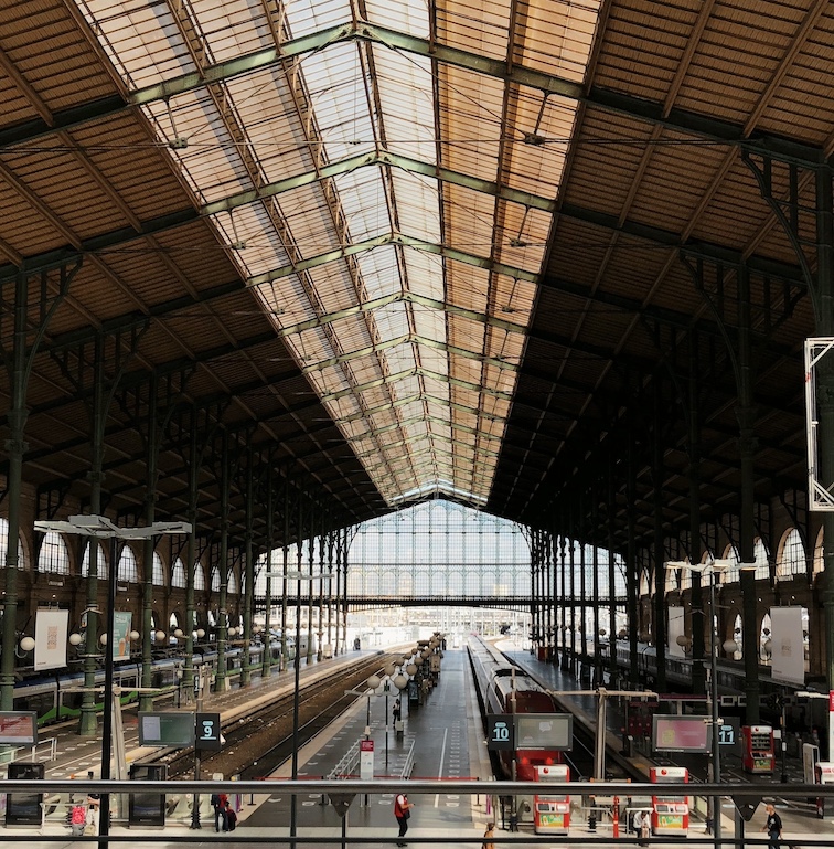 Paris gare du Nord depuis les departs Eurostar
