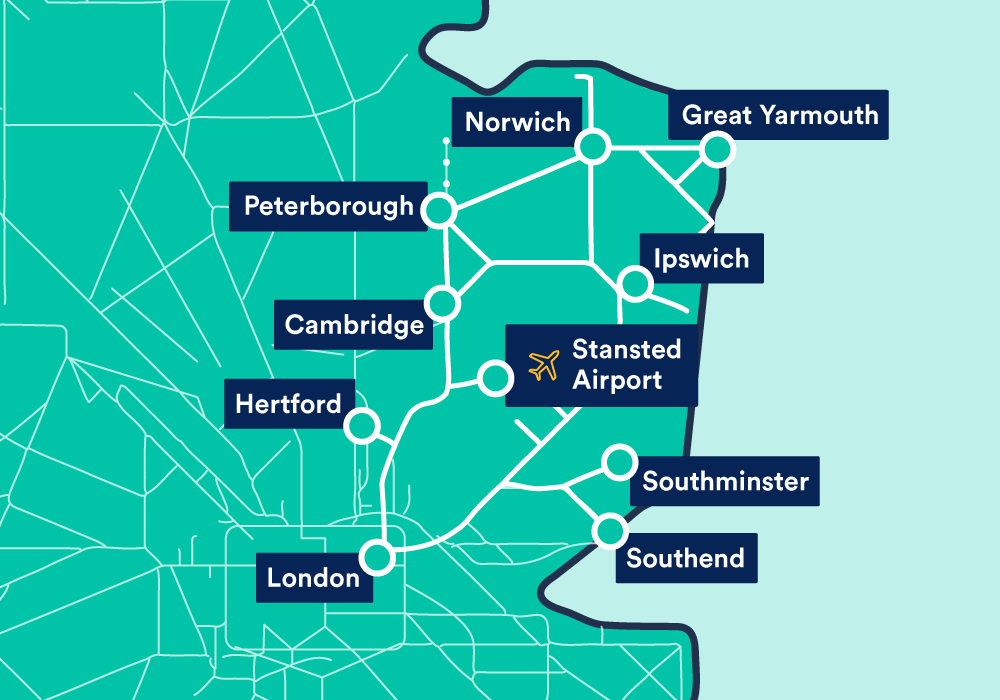 Greater Anglia Train Map Greater Anglia Train Tickets | Routes, Destinations & Faqs | Trainline