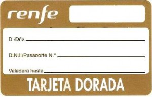 Requisitos y Ventajas de la tarjeta dorada Renfe