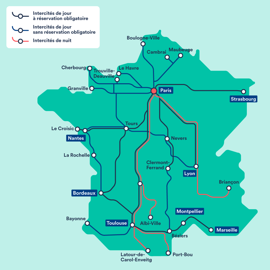 Carte Du Reseau Sncf