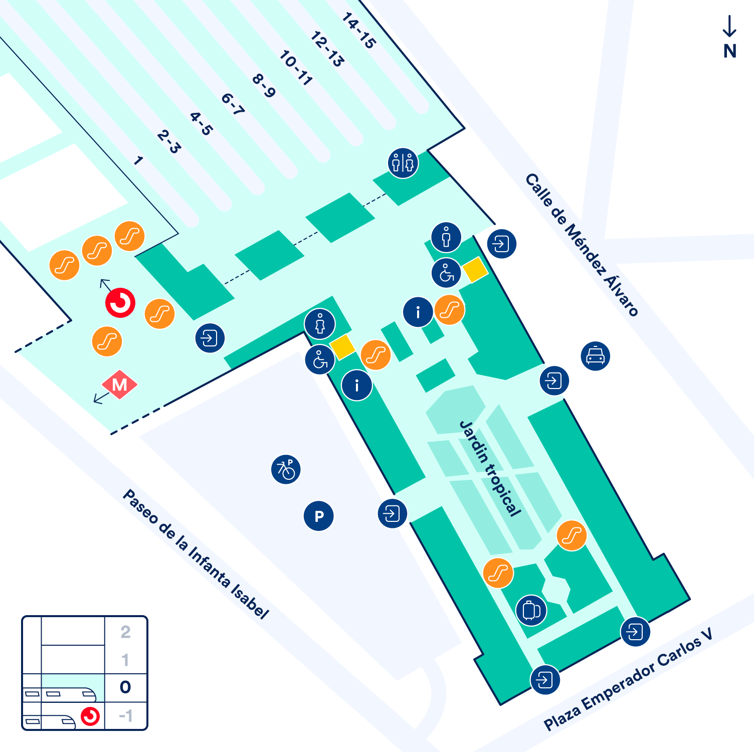 mapa madrid atocha