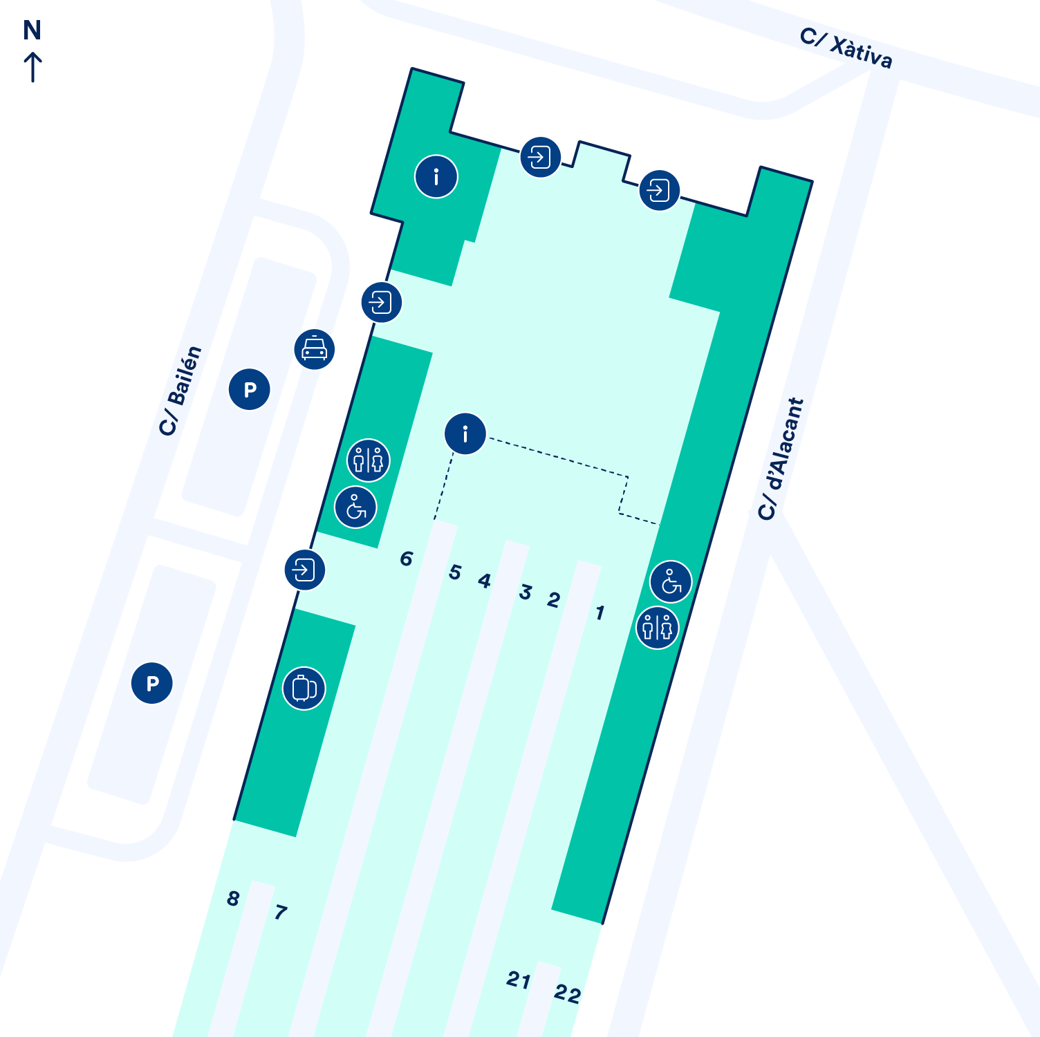 estacion valencia nord mapa