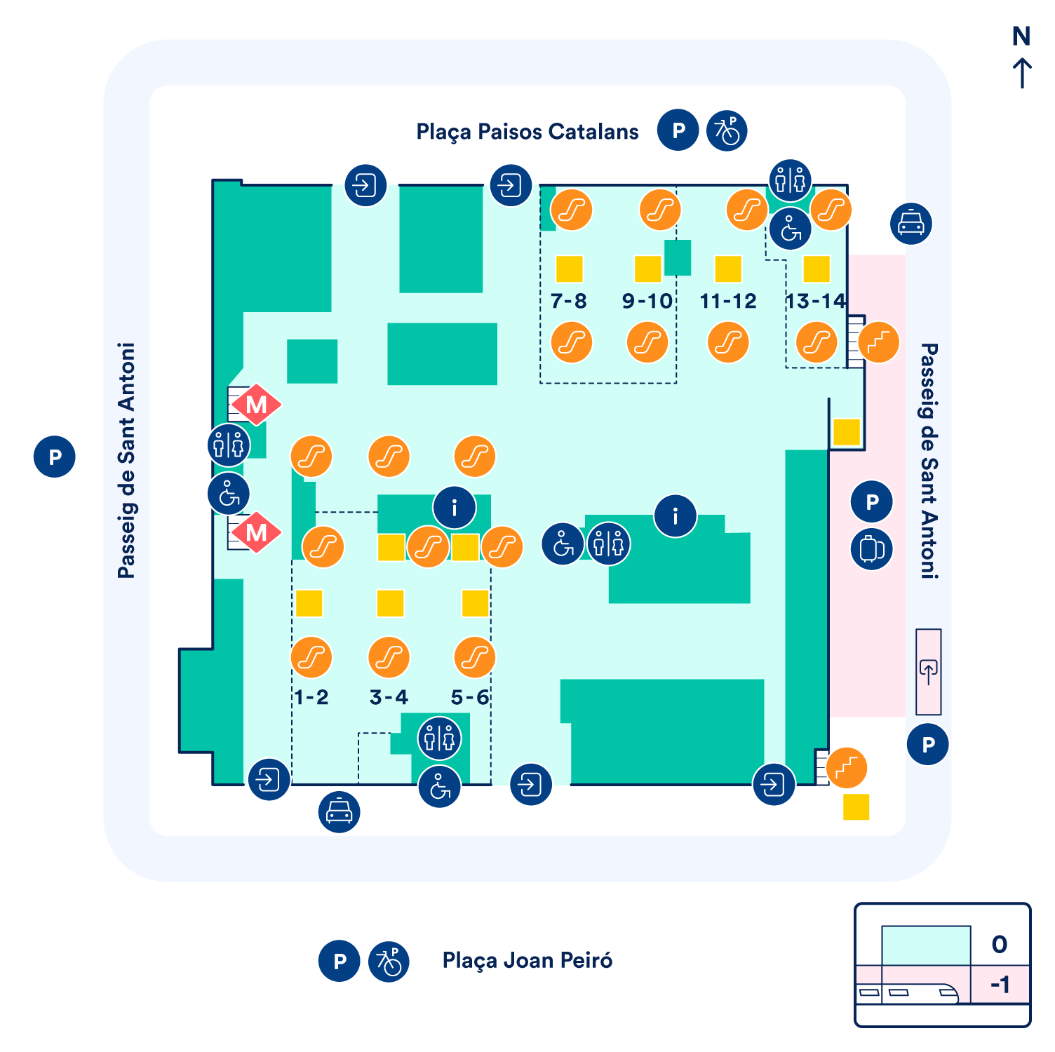 mapa Barcelona Sants