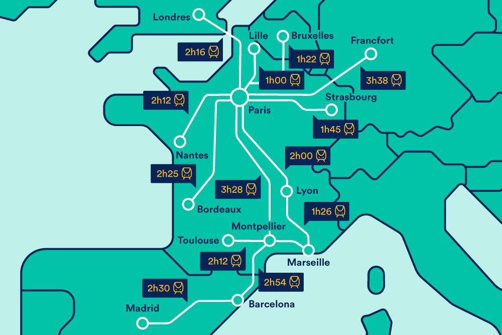SNCF TGV Map