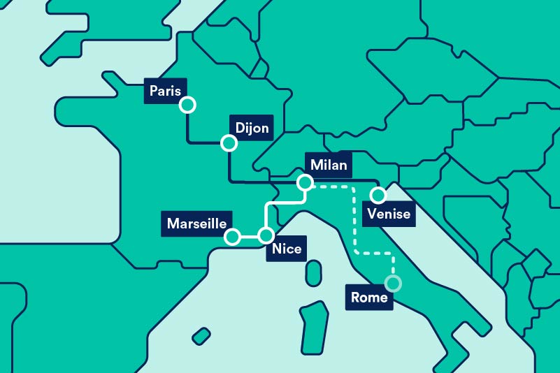 Thello | Billets de train Paris Venise et Marseille Milan | Trainline